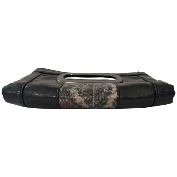 Y2K Cache Clutch Bag Purse Envelope Animal Print Handbag Vegan Leather Vtg 90s. - Picture 8 of 16